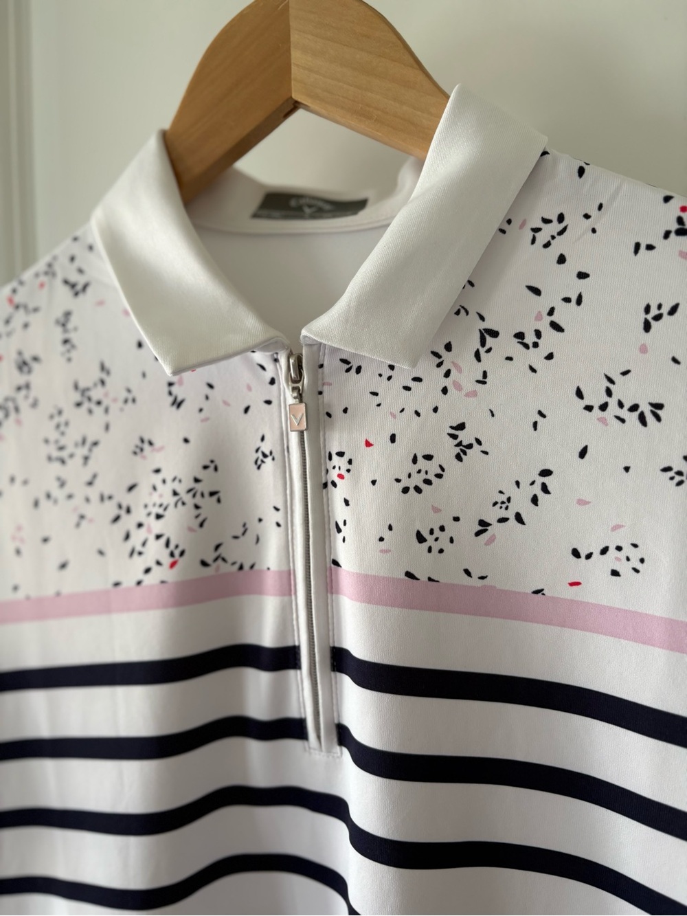 Callaway Opti Dri UPF 50 Stripe Golf Polo Top Small - Picture 4 of 8